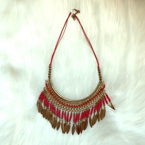 Red statement necklace ❤️